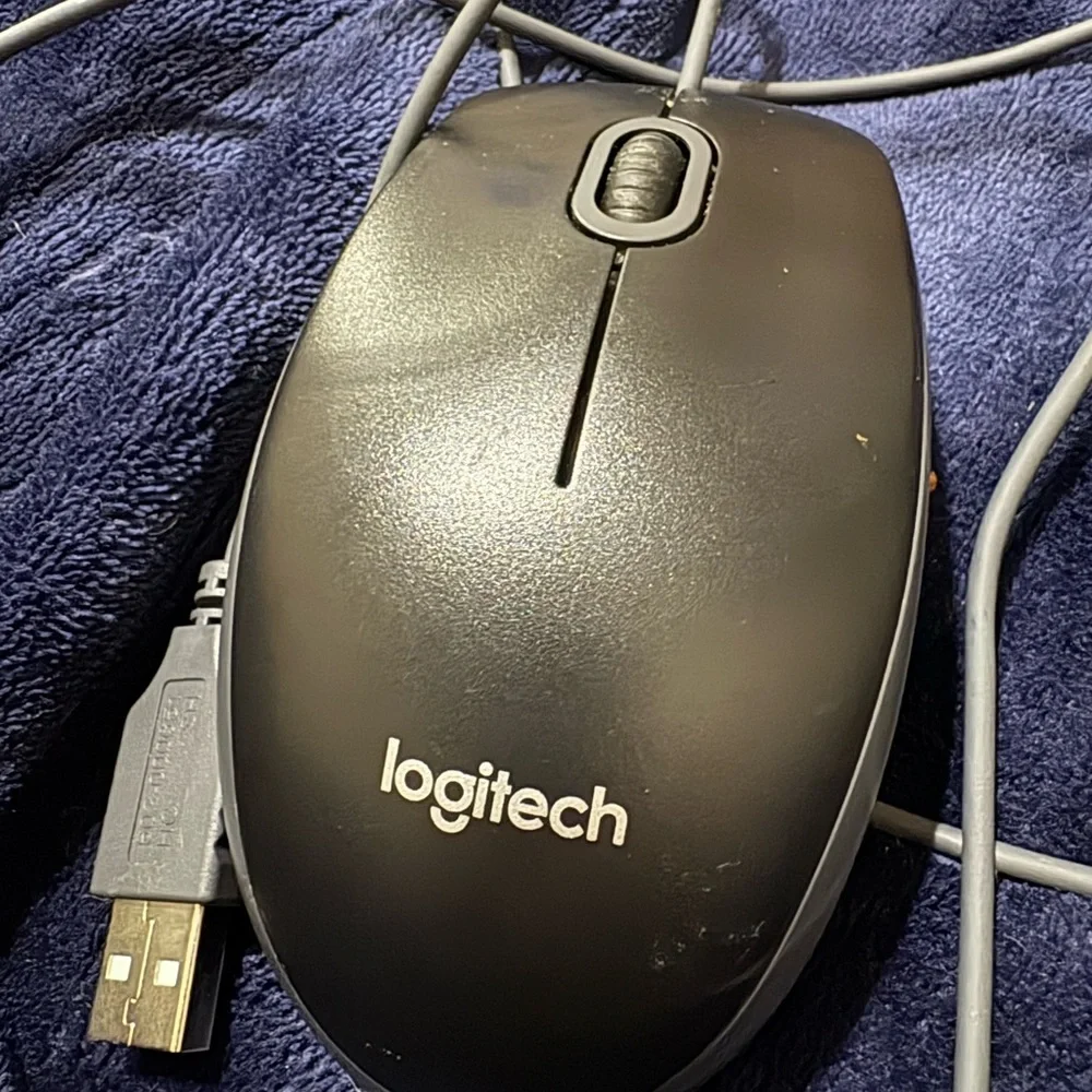Logitech Black Wired Mouse